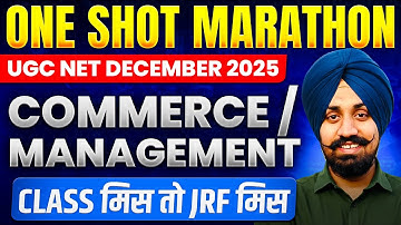 Commerce & Management II Ugc Net 2025 II  One Shot Marathon By Talvir Singh