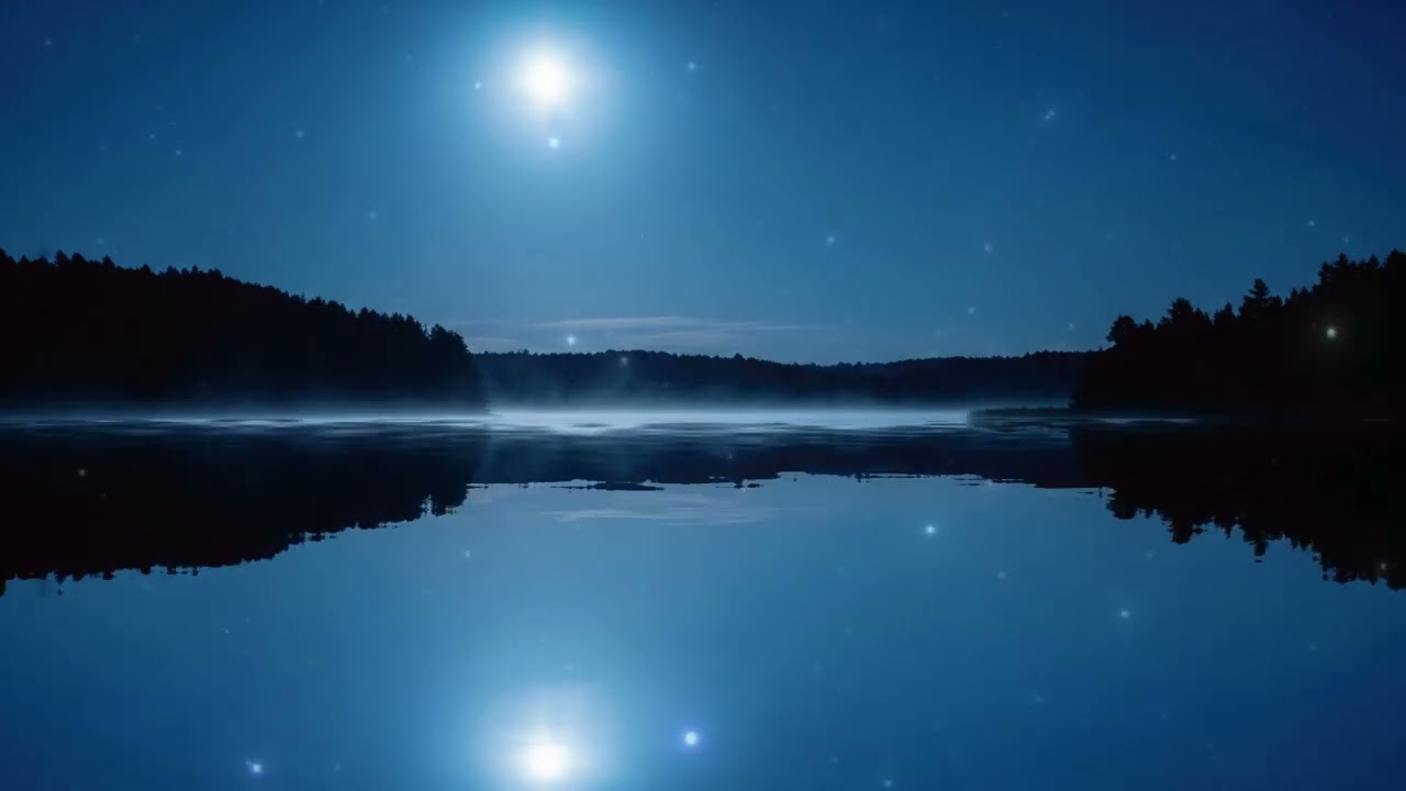 10 Hours Gentle Thunder Rain 🌧️ Calm Night Ambient Music for Sleep & Focus