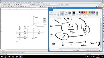 Op-Amp | Adder Circuit Simulation In Multisim