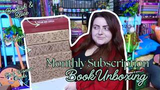 ✨LAST SUB BOXES I GOT BEFORE I WAS LAID OFF (Fairyloot + Bookish & Spice + Bad Women Books)✨