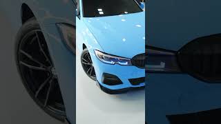 Bmw Wrapped In Hexis Gloss Niagra Blue Vinyl