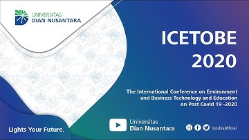 Parallel Session Icetobe 2020 Universitas Dian Nusantara  - Panji Purwanto Univ. Mercu Buana