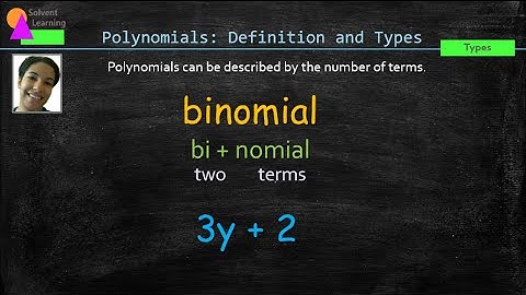 Polynomials:  Definition and Types