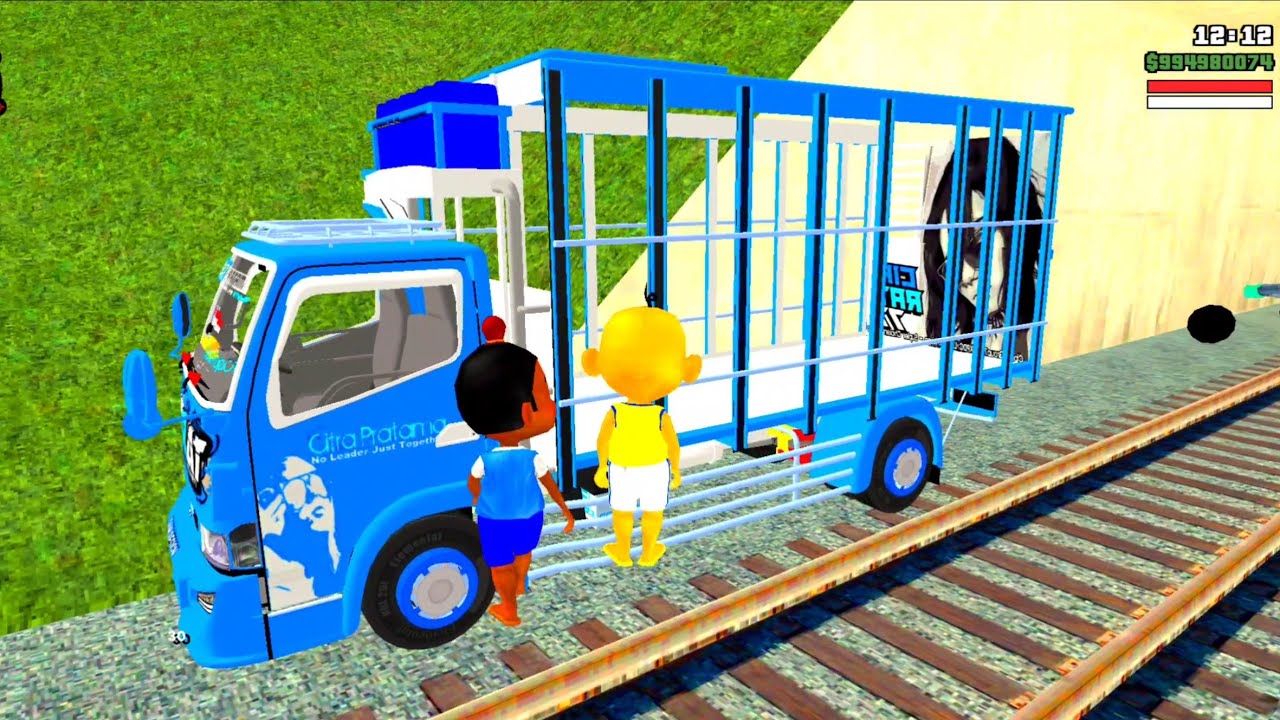 Upin ipin Pamer Truk Pasir Penuh Ayam jago 🐔 Jarjit Senang 😭 Dunia Oyya