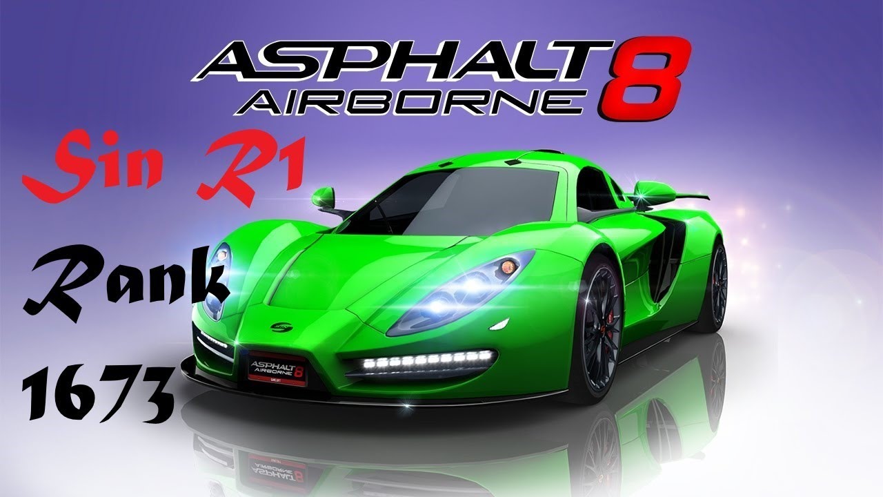 Asphalt 8 SIN R1 (rank 1673 Multiplayer) - YouTube
