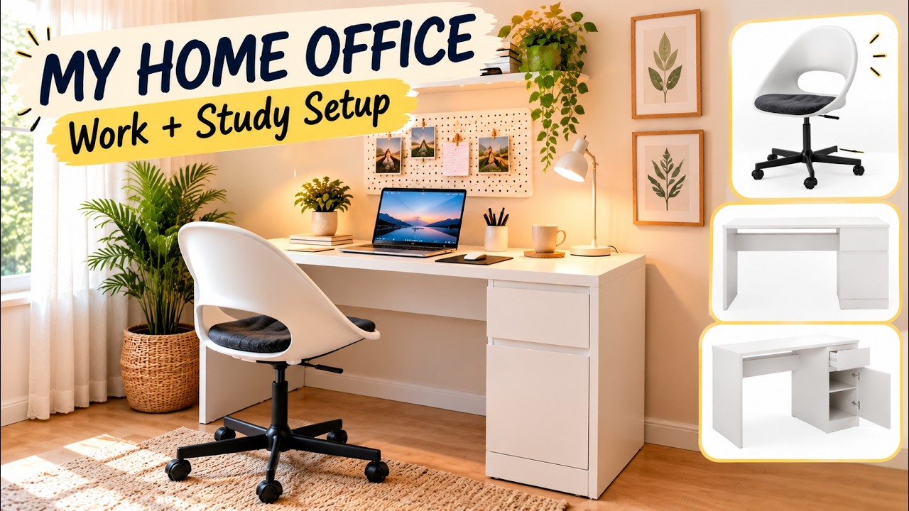 Home Office Setup Ideas | Stylish Desk & Chair for Work from Home ...