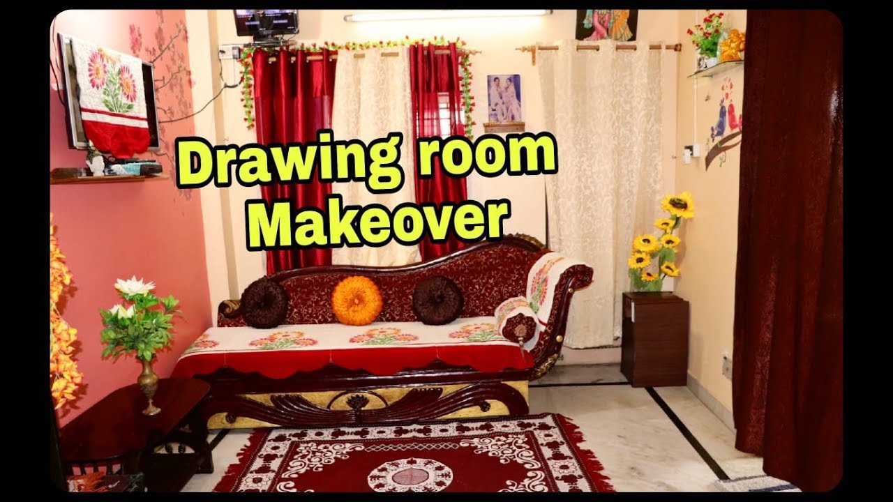 Drawing Room make over idea in low budget { INDIAN VLOGGER APARNA }