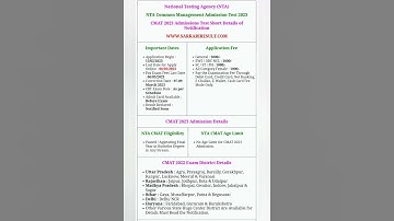 NTA CMAT 2023 Admission Test Apply Online Form #shorts #foryou #youtubeshorts #onlineform