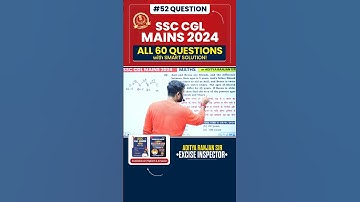 SSC CGL 2024 MAINS ⚡ | All 60 QUESTIONS | by Aditya Ranjan Sir Maths #shorts #youtubeshorts #maths