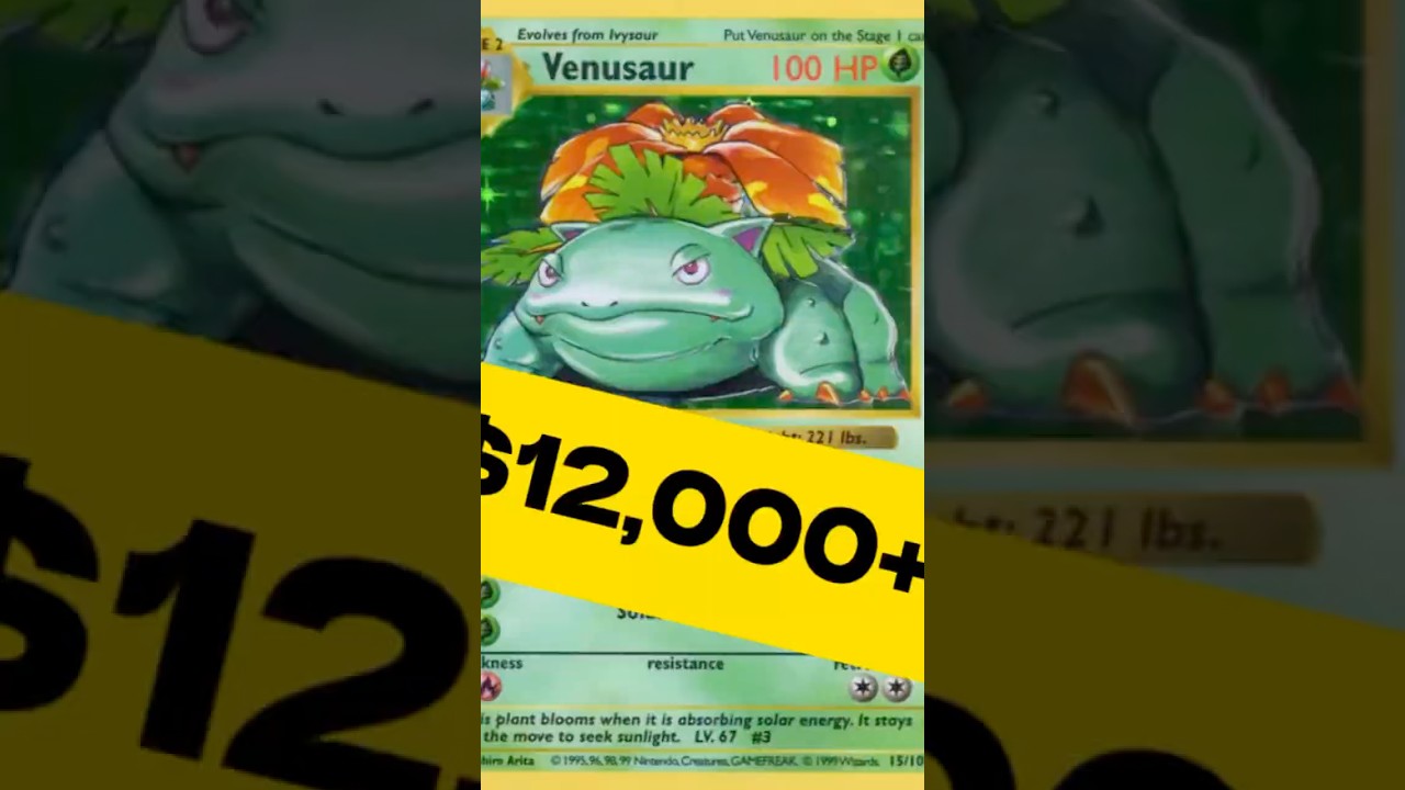 first edition venusaur pokemon card 1999 Pokemon Venusaur - 1st Edition Shadowless