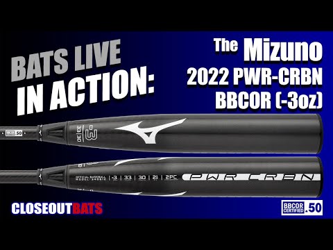 Closeoutbats.com Mizuno PWR CRBN 2 5:8" BBCOR Bat 340612  3oz 2022 Hitting