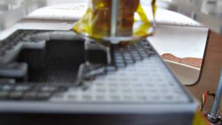 Celebrity MiseryBot / MakerBot 1024 Cupcake CNC with Concept Extruder Test Profile