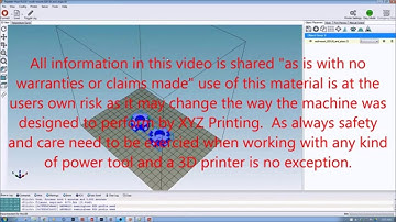 XYZ Printing Da vinci 3D Printers - Detailed Config to Slideload Third Party GCode