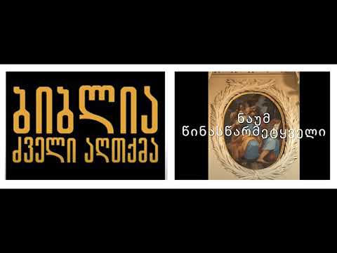 ბიბლია-ძველი აღთქმა-ნაუმ წინასწარმეტყველი.