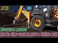 JCB Backhoe Loader - How To Dig A Canal To Build A Hillside Wall  - Part 2