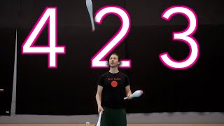 Mastering 423 with clubs | Juggling tutorial