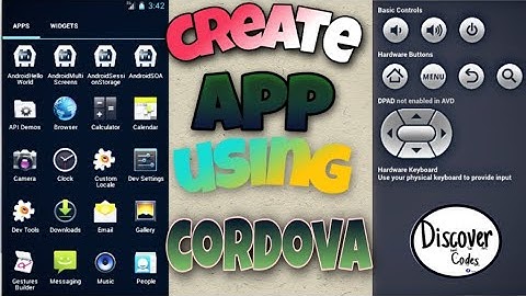 Create app using CORDOVA part -1
