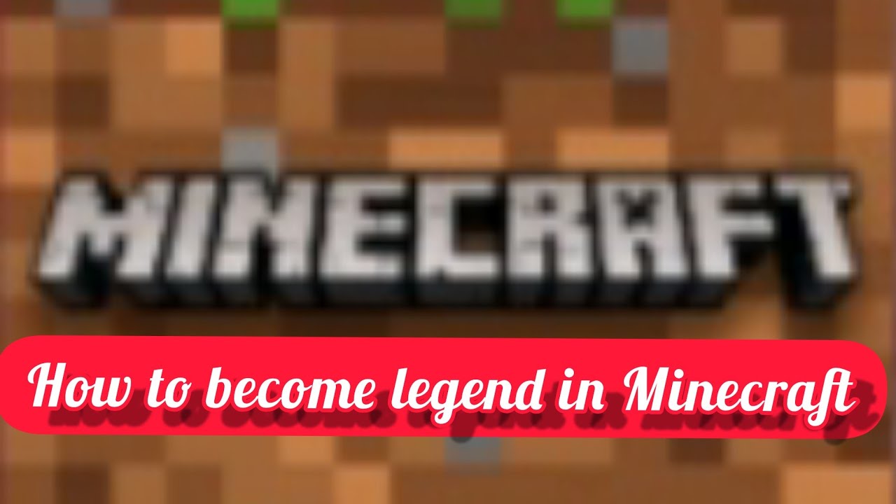 How to become legend in Minecraft tips and tricks😎 - YouTube