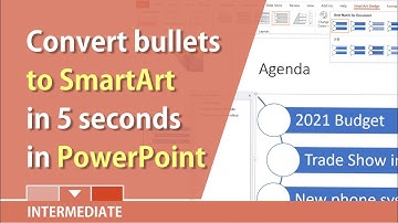 PowerPoint - covert bullets to SmartArt by Chris Menard