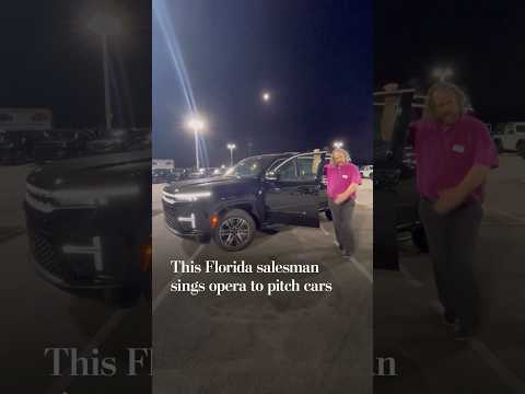 This Florida salesman sings opera to pitch cars