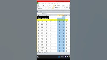 How to move or Exchange  column in Excel ||  #short #exchange #column #jstips