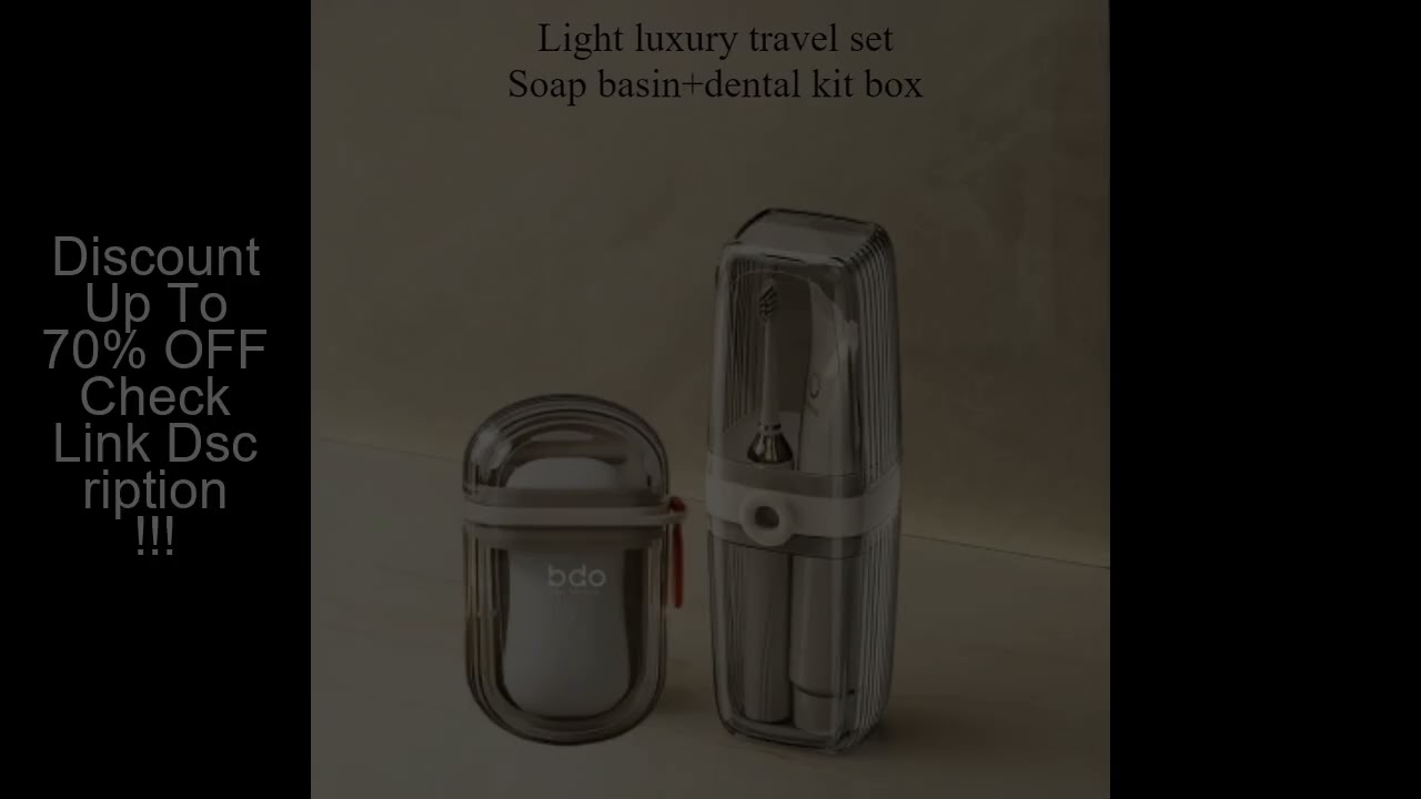 1 set of portable travel soap box and toothbrush holder set - durable plastic, perfect for camping,