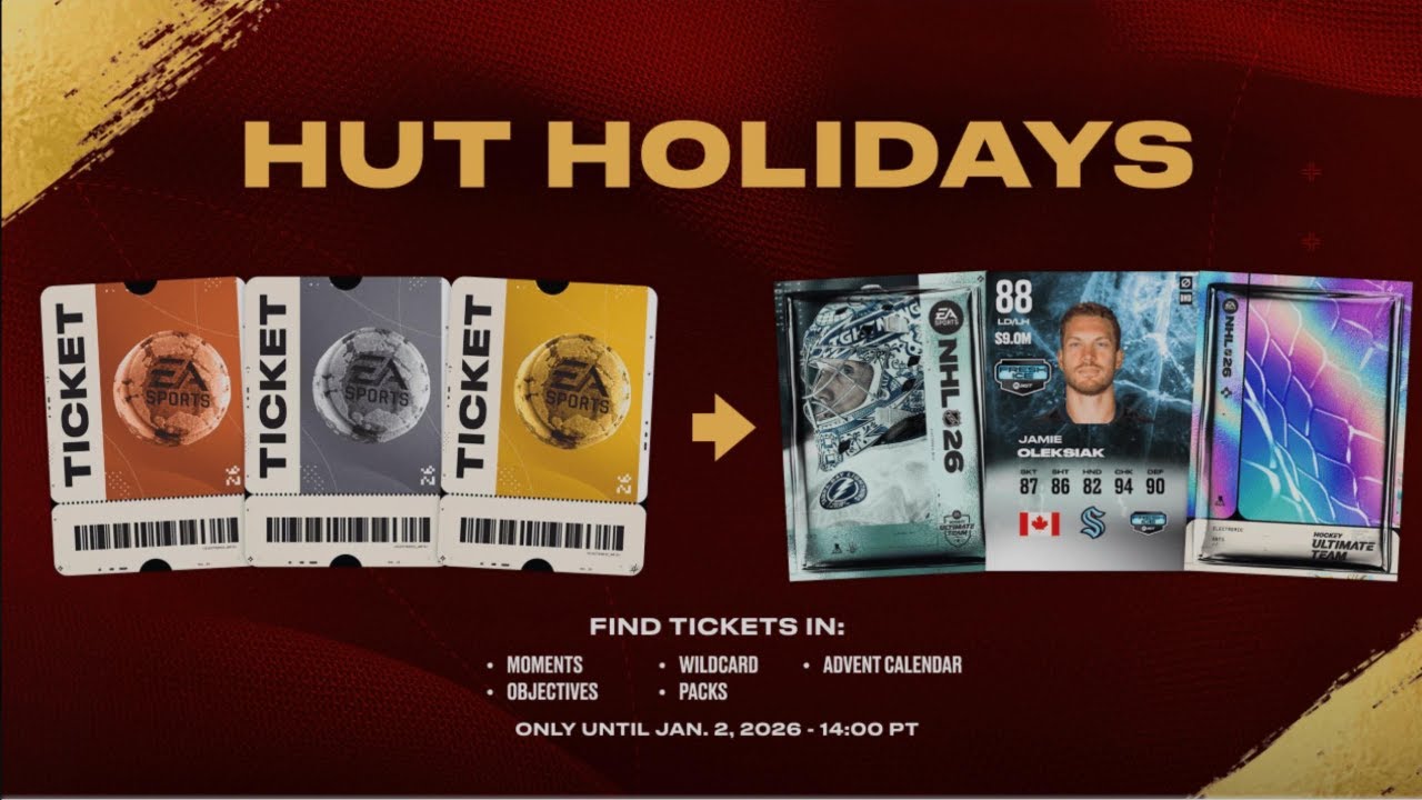 CALENDARIO DE ADVIENTO HUT Y NUEVOS GAMEBREAKERS  | CONTENIDO DE NHL 26