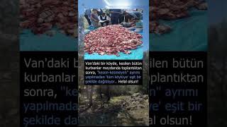 Tüm Köylüye Eşit Bir Şekilde Dağılıyor Helal Olsun..