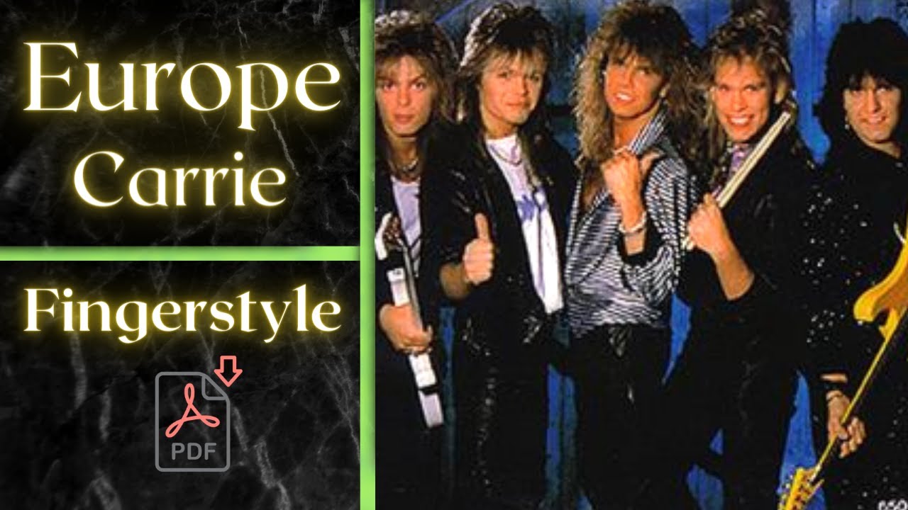 Europe Carrie//fingerstyle guitare free tab YouTube