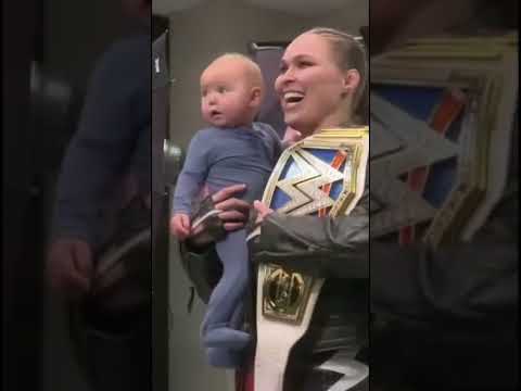 Ronda Rousey And Her Baby Pō😍❤️ (WWE)