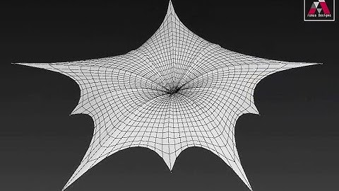 Tent structure modeling in 3ds max