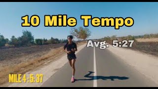 10 Mile Tempo Run