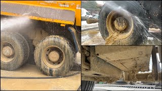 ÇAMURLU Kamyon nasıl yıkanır? How to wash Muddy Excavation Truck ? #satisfying #clean #asmr