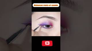Early summer outing with iris flower powder purple eye make-up #eyes #makeup #tutorial #shorts