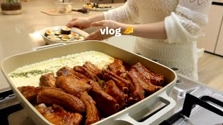 VLOG | Newlywed's daily life with threecourse homecooked meal, spicy gopchang hotpot,