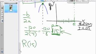 HA2T 4 1 #55 Word problem, maximize revenue quadratic PLUS how to use TI84