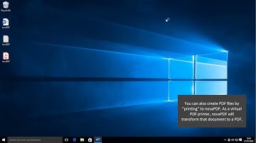 How to create PDF files with novaPDF 10