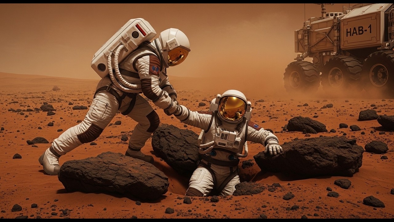 Earthquake on Mars: the base has vanished.