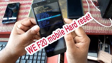 WE F20 mobile Hard reset / pattern unlock 100% solve