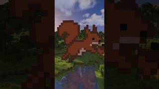 Eichhörnchen mag doch jeder #minecraft #minecraftbuilding #minecraftshorts