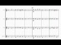 William Henry Borrow | Slowly Fall the Snowflakes | Clarinet Quartet | Sheet Music Arrangement