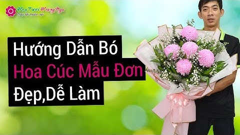 Hướng Dẫn Bó Hoa Cúc Mẫu Đơn 5 Hoa Đơn Giản, Đẹp