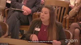 Senate Education Meeting, January 25, 2023
