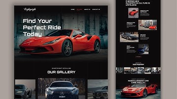 Build A Responsive Car Rental Website Using HTML CSS & JavaScript | Step By Step Guide