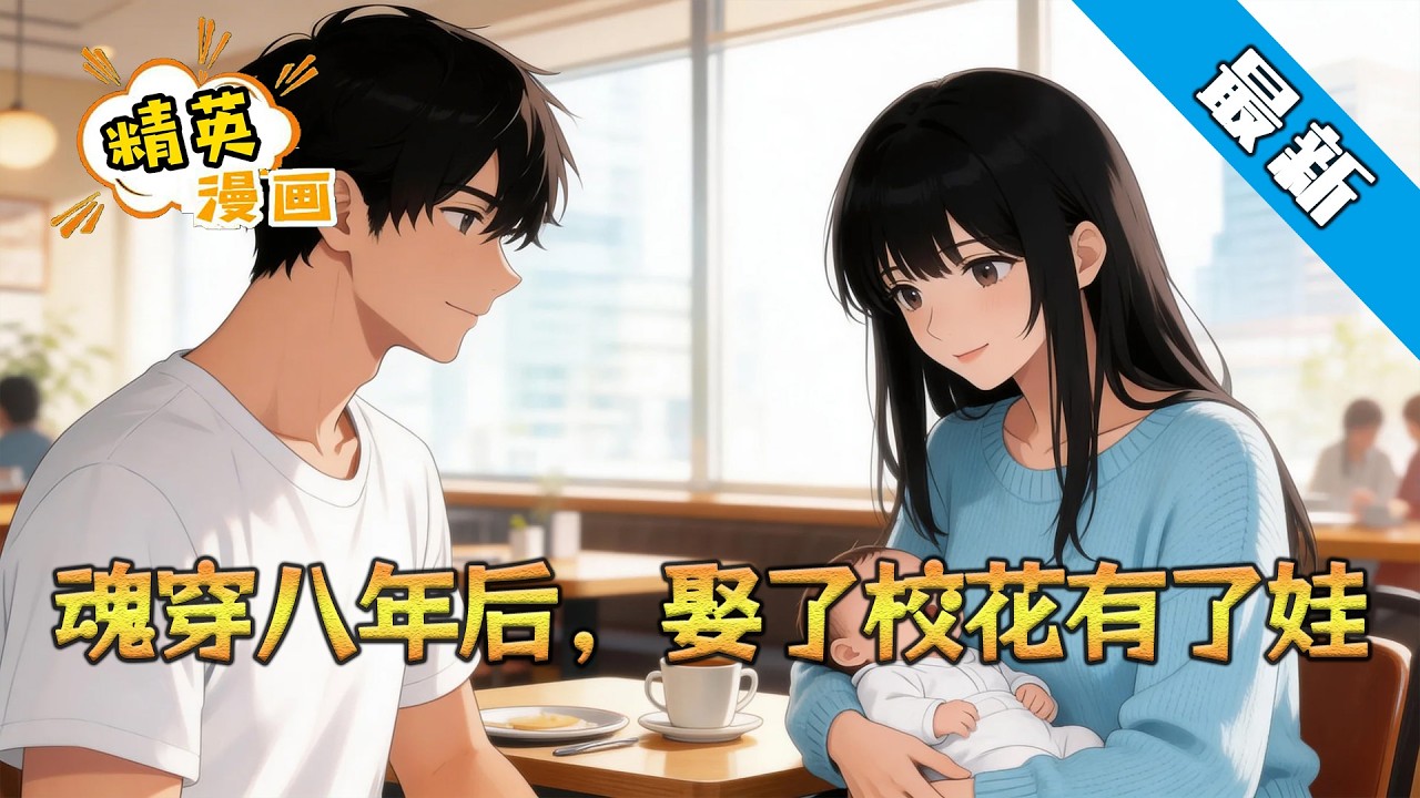 《魂穿八年后，娶了校花有了娃 》叶玄一觉醒来发现自己正和校花在床上缠绵。他惊恐地翻下床，门口撞见喊他爸爸的小萝莉。手机聊天记录跳出置顶消息：“阿玄，今晚能来陪我吗？想你。”#小说 #都市 #精英漫画