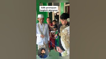 Adik perempuan nikah lebih dulu dari kakaknya, inilah salah satu tradisinya #shorts