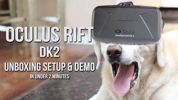 Oculus Rifk DK2 - Unboxing Setup and Demo in Under 2 Minutes