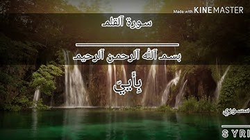 اجمل صوت سورة القلم بصوت سالم الرويلي حالات وتساب فيسبوك تلكرام دينيه اسلاميه