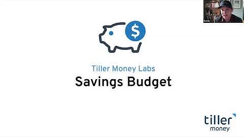 Envelope and zero sum budgeting in a spreadsheet