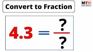 4.3 as a Fraction | Convert 4.3 to a Fraction